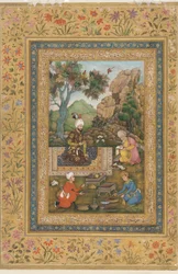 Shah Tahmasp dans les montagnes, vers 1620
